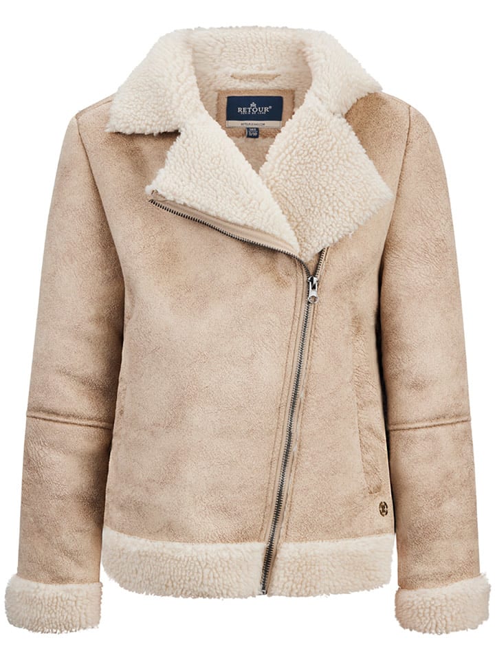 Retour Kurtka zimowa w kolorze beżowym rozmiar: 116