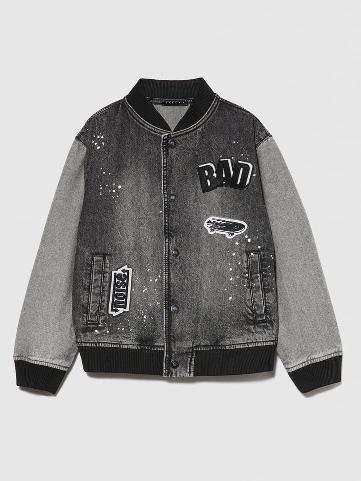 Sisley Kurtka dżinsowa w kolorze antracytowym rozmiar: 122