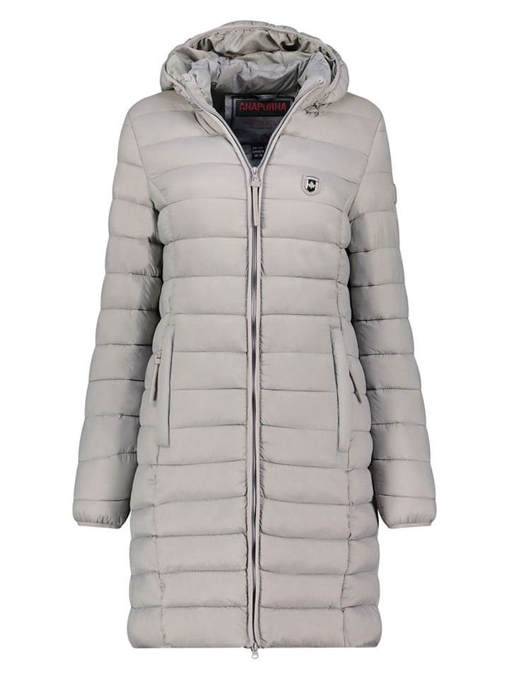 ANAPURNA Płaszcz pikowany "Akitalana" w kolorze jasnoszarym rozmiar: S