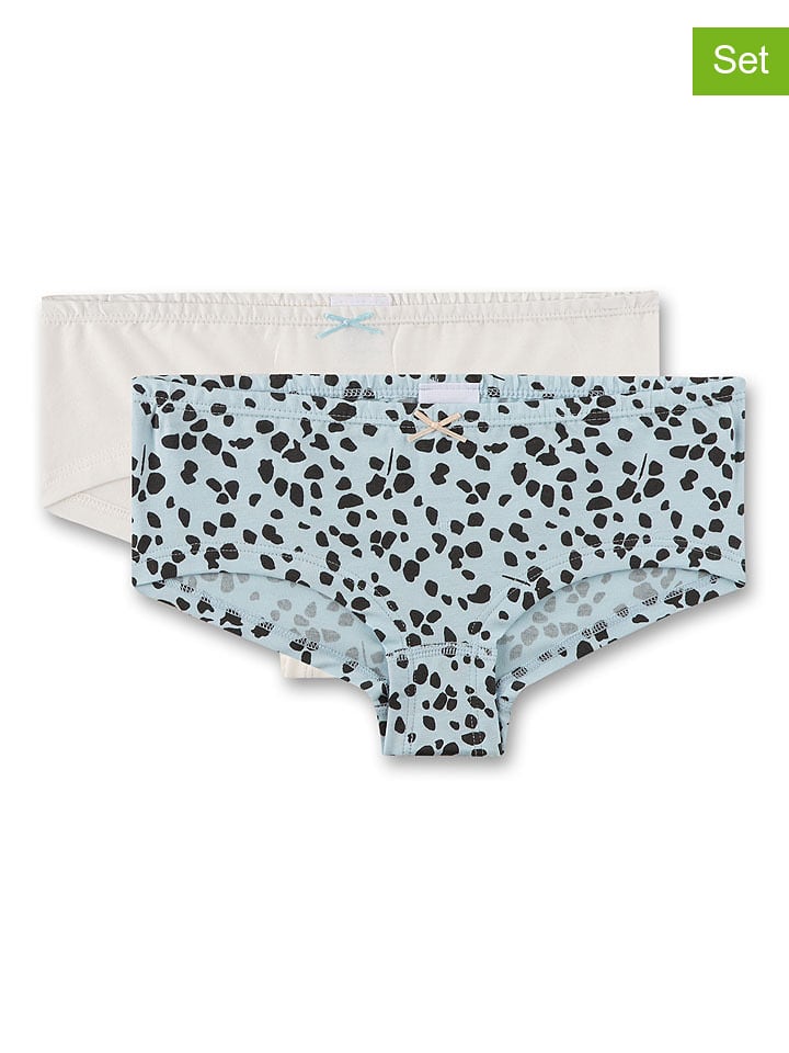 Sanetta Majtki (2 pary) w kolorze biało-błękitno-czarnym rozmiar: 164