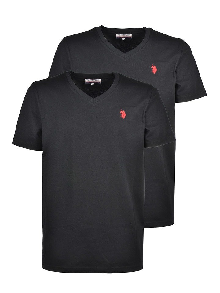 U.S. Polo Assn. Koszulki (2 szt.) w kolorze czarnym rozmiar: XL