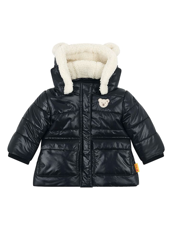 Steiff Kurtka pikowana w kolorze czarnym rozmiar: 92
