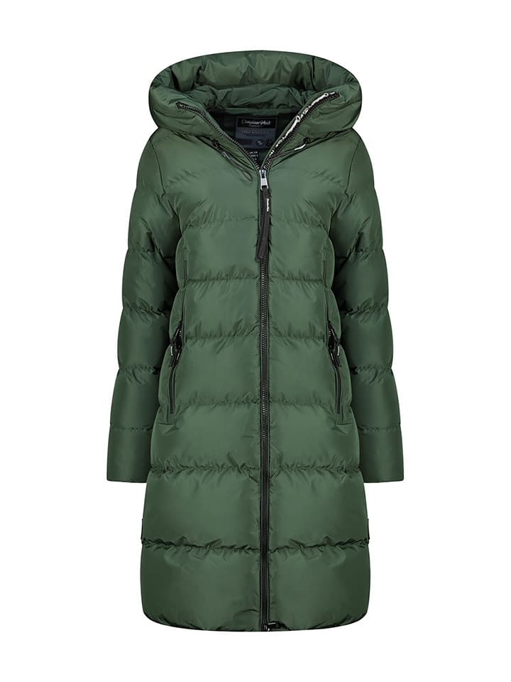 Canadian Peak Płaszcz zimowy "Aprileak" w kolorze ciemnozielonym rozmiar: XL