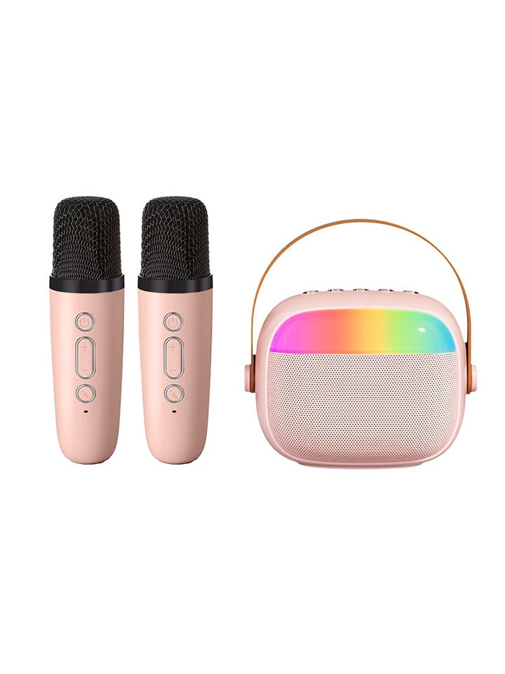 SmartCase 3-częściowy zestaw w kolorze jasnoróżowym do karaoke rozmiar: onesize