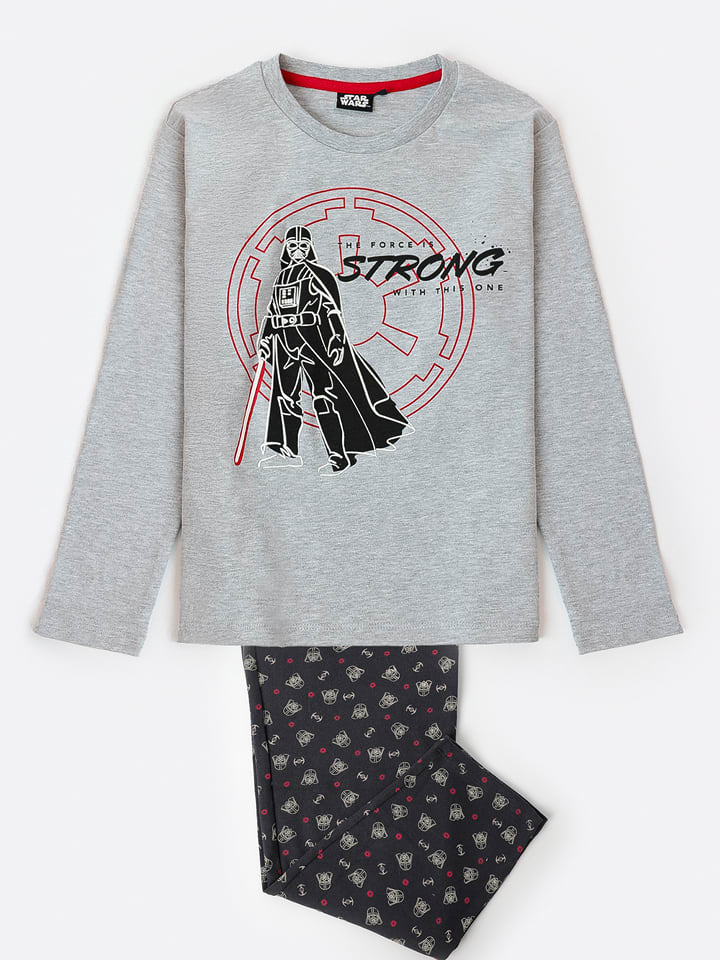 Star Wars Piżama "Star Wars" w kolorze szaro-czarnym rozmiar: 104