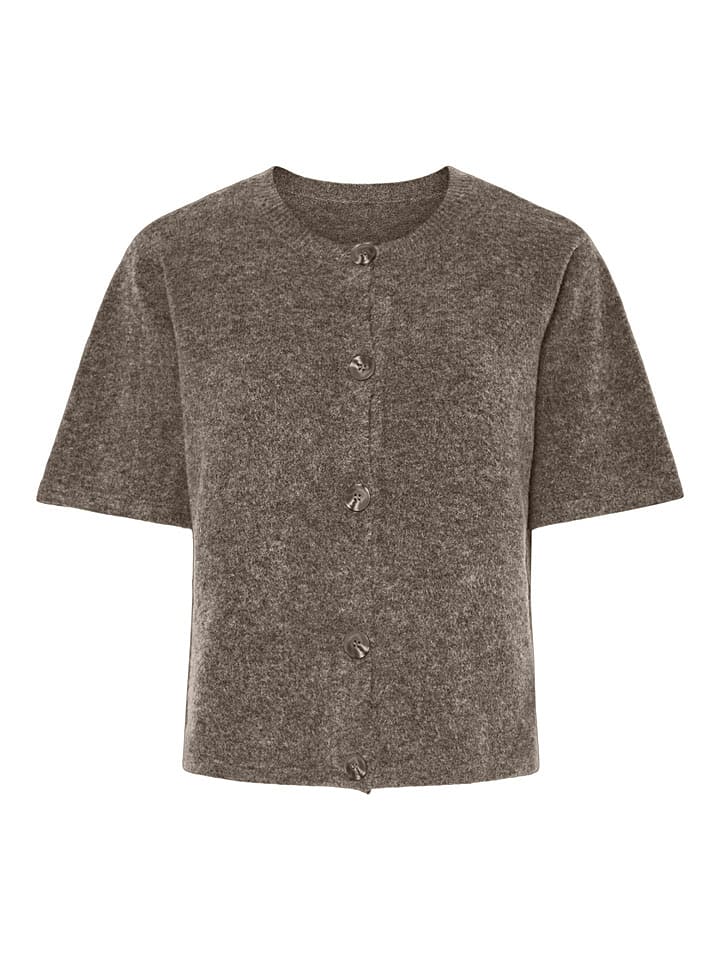 Pieces Kardigan "Pcjiko" w kolorze brązowym rozmiar: M