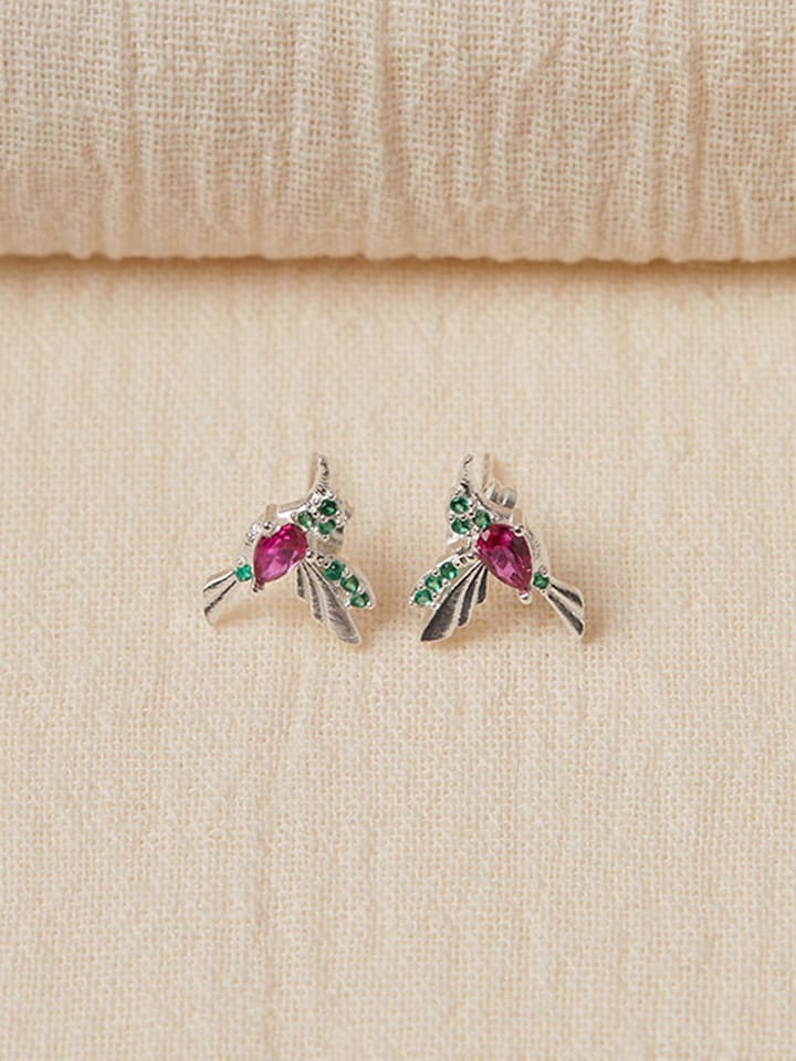 Lodie Silver Srebrne kolczyki-wkrętki z cyrkoniami rozmiar: onesize