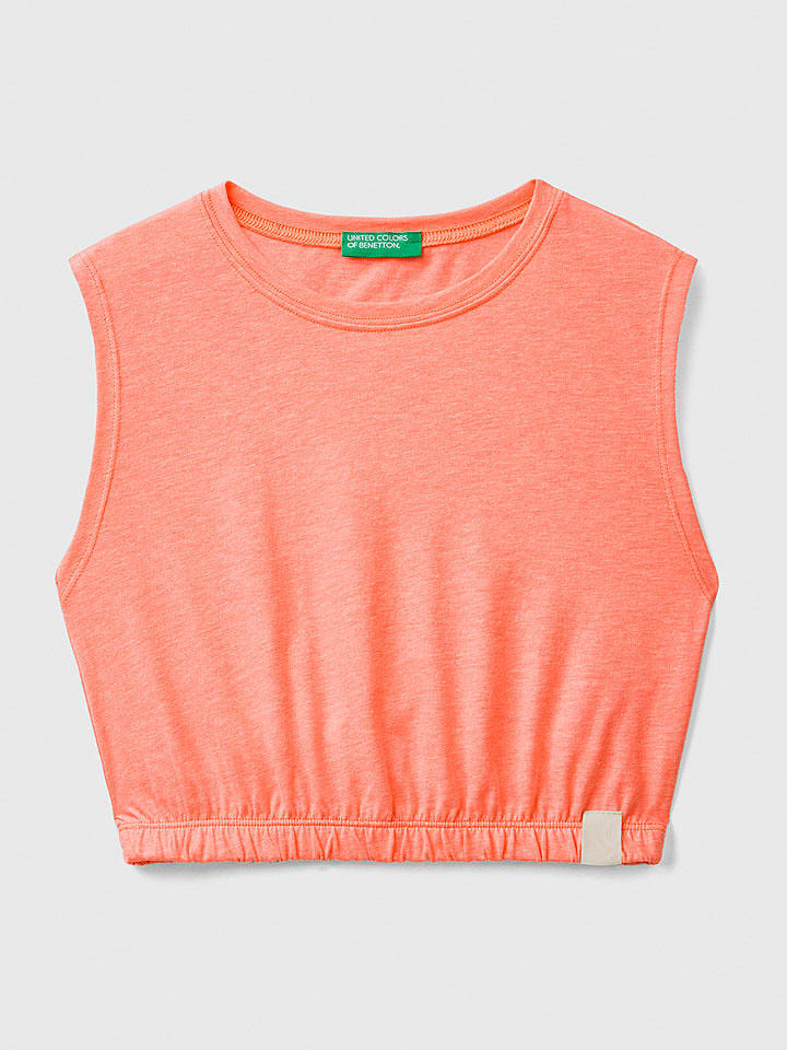 Benetton Top w kolorze brzoskwiniowym rozmiar: 150