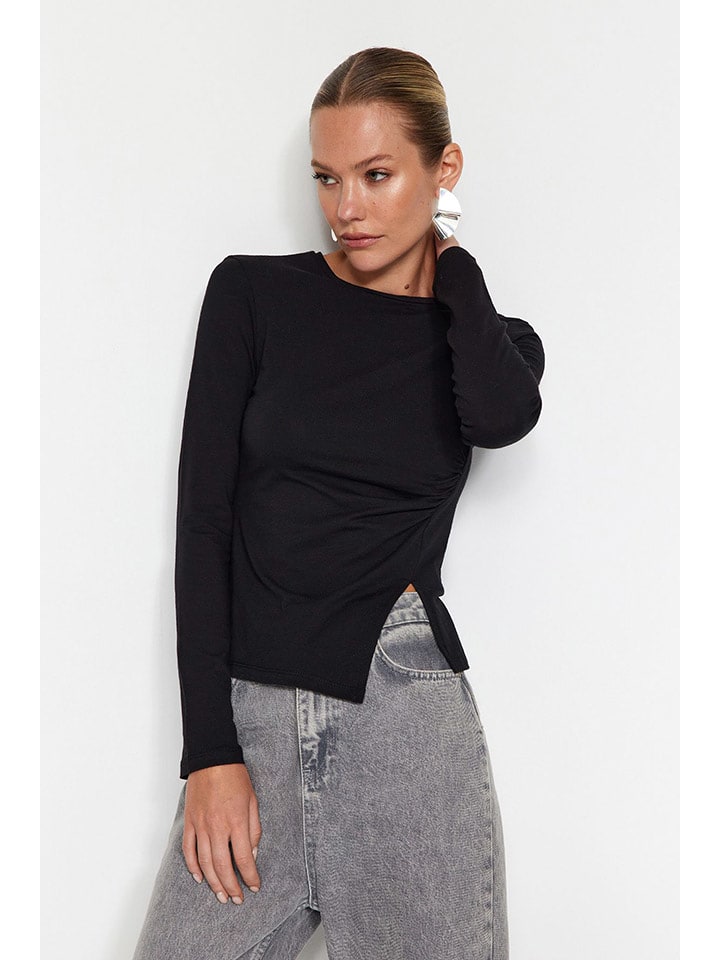 trendyol Koszulka w kolorze czarnym rozmiar: M