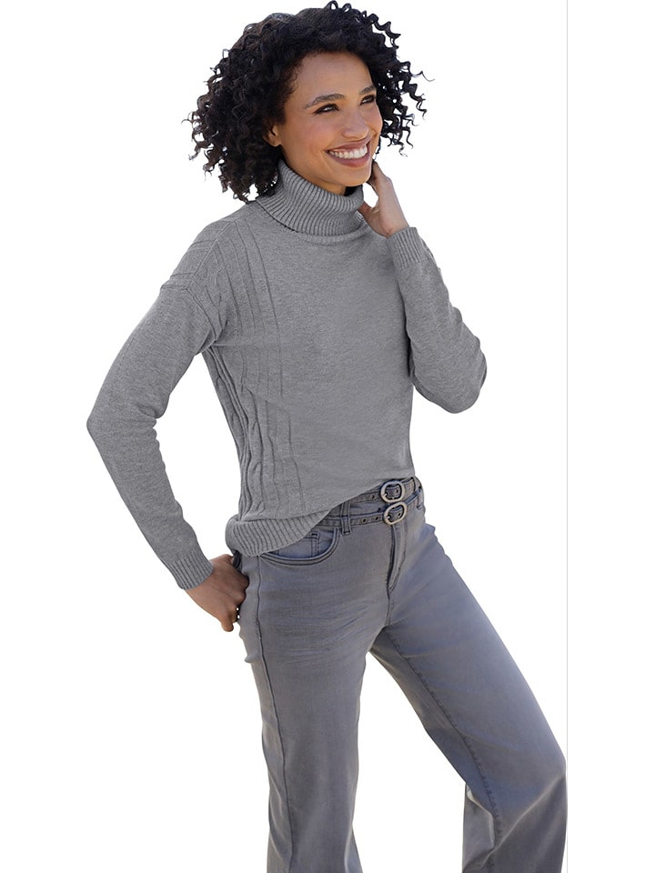 Heine Sweter w kolorze szarym rozmiar: 42