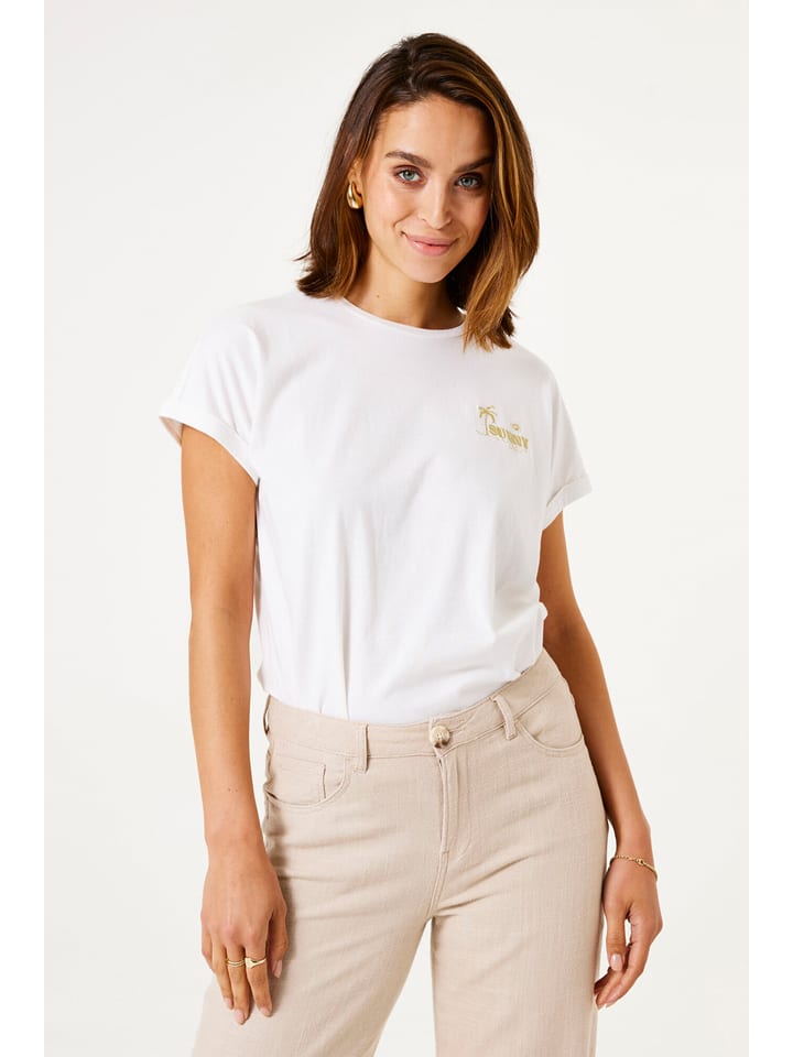 Garcia Koszulka w kolorze białym rozmiar: M