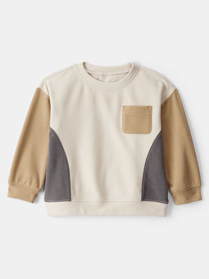 carter's Bluza w kolorze jasnobrązowo-beżowo-szarym rozmiar: 98