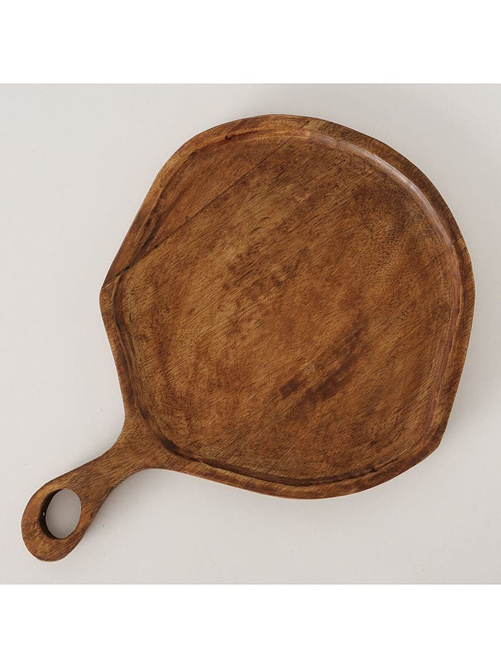 Boltze Deska "Sanja" w kolorze brązowym do serwowania - Ø 34 cm rozmiar: onesize