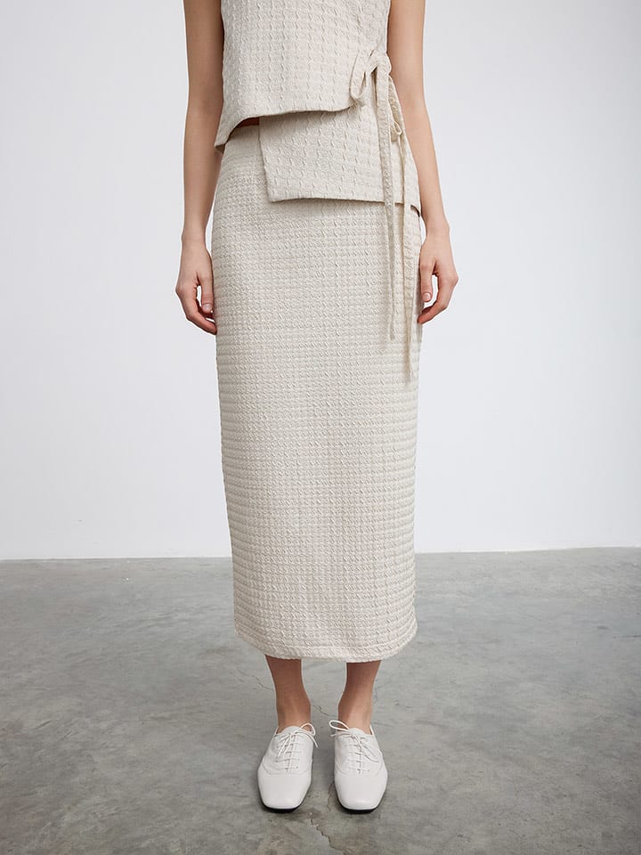 BGN Spódnica w kolorze kremowym rozmiar: 36