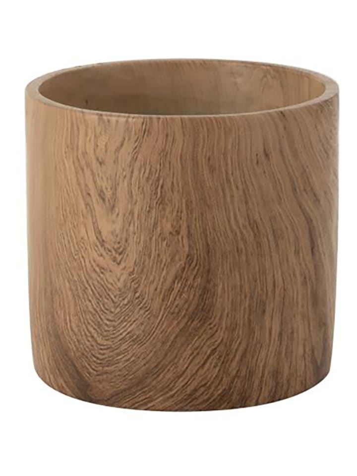 J Line Osłonka w kolorze brązowym na doniczkę - wys. 17 x Ø 18 cm rozmiar: onesize