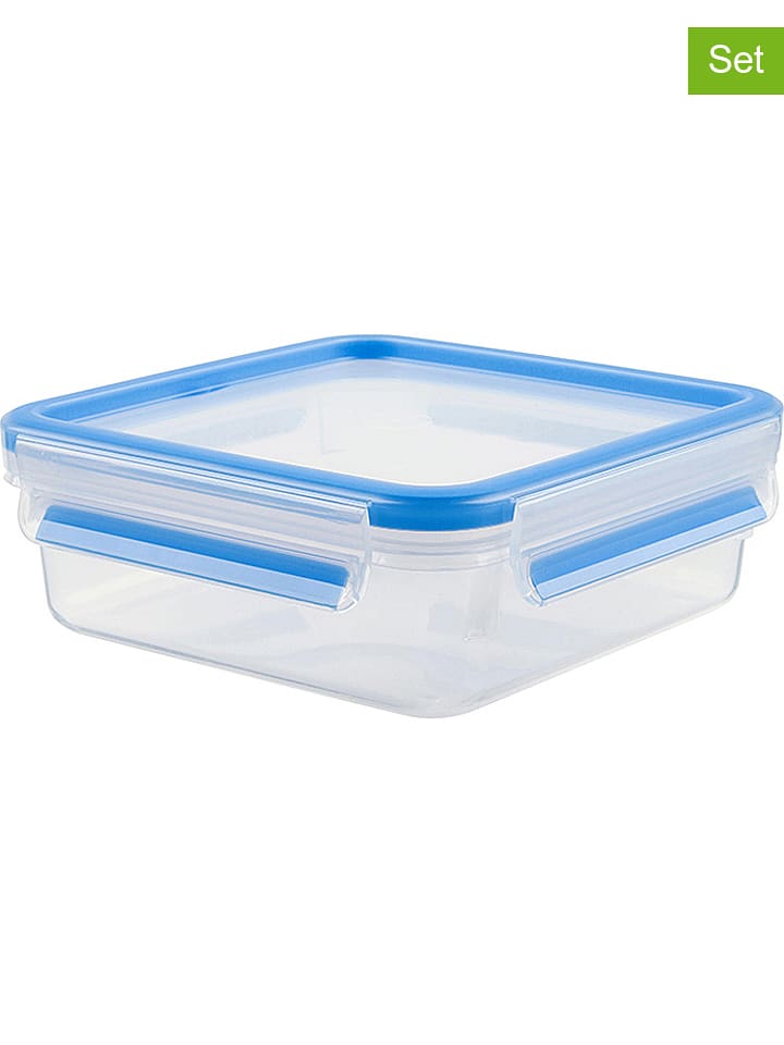 Emsa Pojemnik "Clip & Close" w kolorze niebieskim - 850 ml rozmiar: onesize