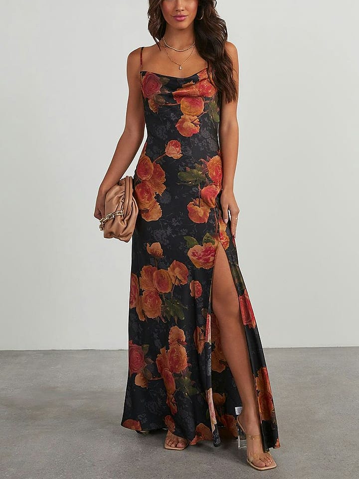 Milan Kiss Sukienka w kolorze czarno-czerwonym rozmiar: L