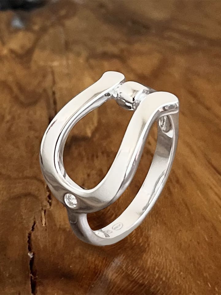 Eclat d'Argent Srebrny pierścionek rozmiar: 58