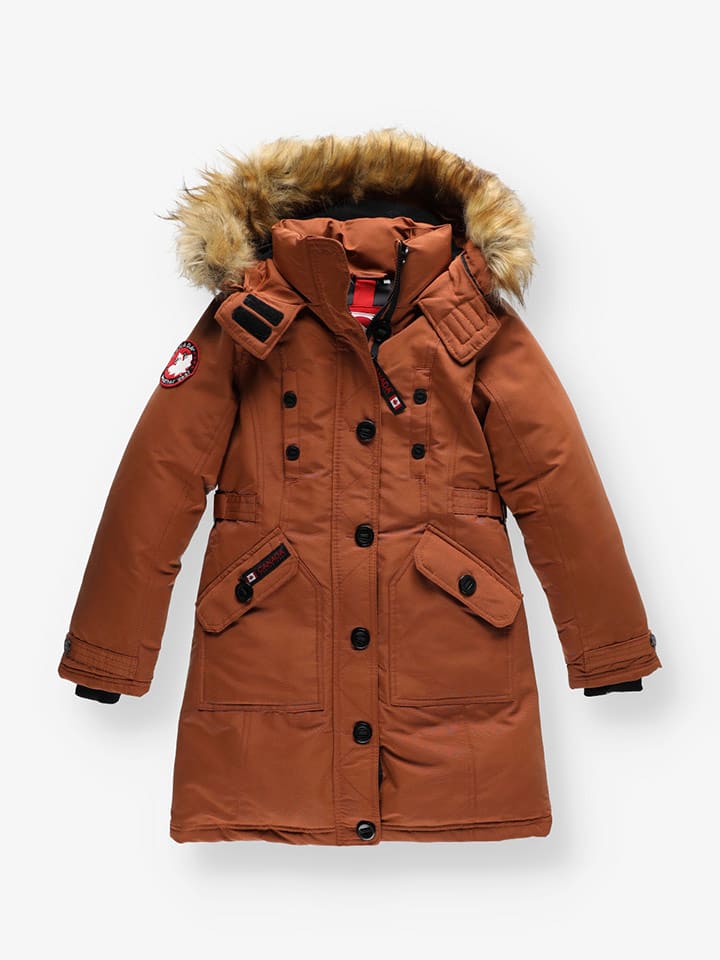 CANADA weather gear Parka w kolorze jasnobrązowym rozmiar: 122/128