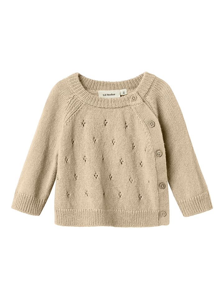 Lil Atelier Kardigan w kolorze beżowym rozmiar: 56