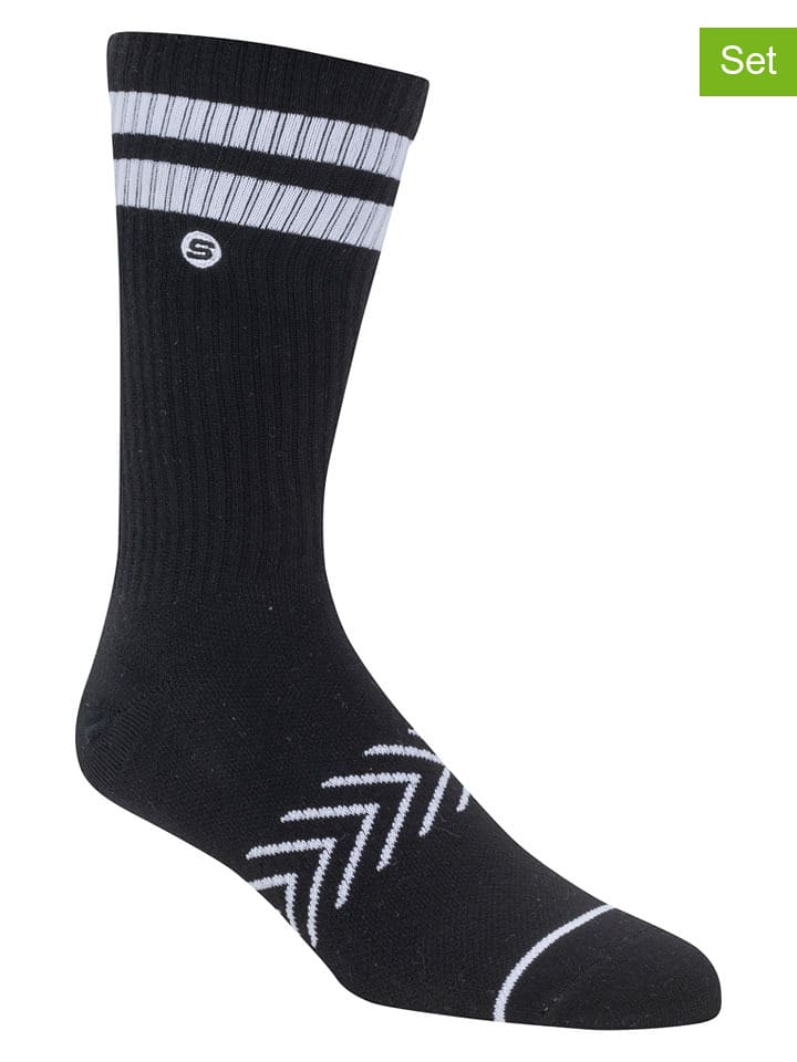 Skechers Skarpety (6 par) w kolorze biało-czarnym rozmiar: 40,5-46