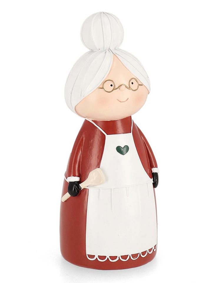 Bizzotto Figurka dekoracyjna "Granny" w kolorze czerwonym - wys. 22 cm rozmiar: onesize