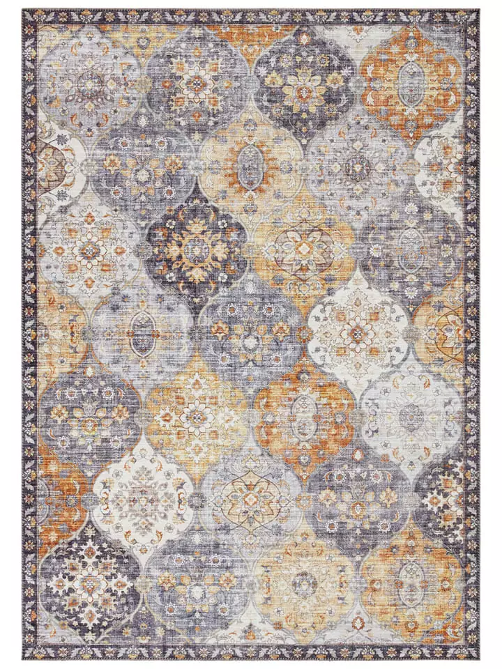 Elle Decoration Dywan "Kashmir Ghom" w kolorze miodowożółtym rozmiar: 80x200 cm