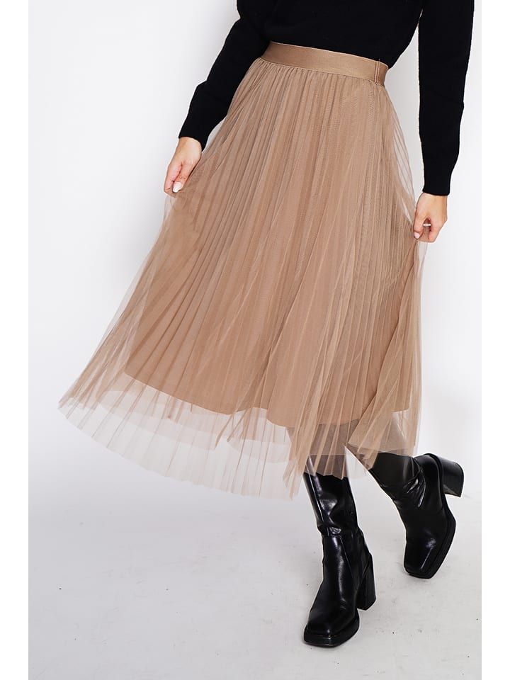 ASSUILI Spódnica w kolorze beżowym rozmiar: 38