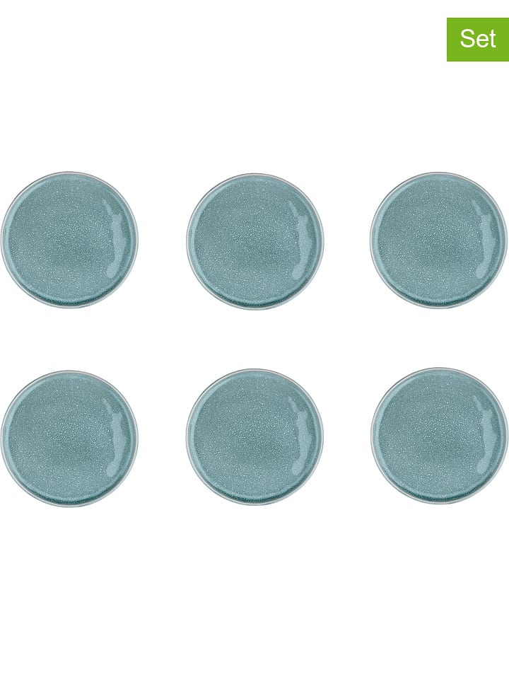 Björn Talerzyki deserowe (6 szt.) "Magma" w kolorze błękitnym - Ø 20 cm rozmiar: onesize
