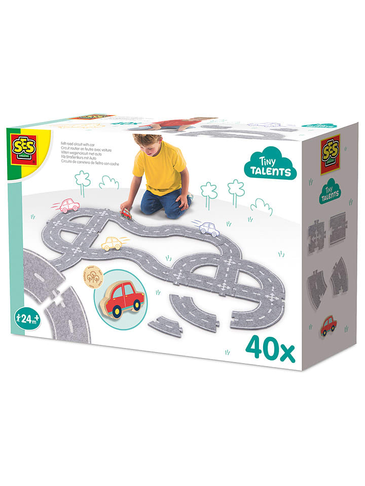 SES 40-częściowy zestaw do budowania drogi - 2+ rozmiar: onesize