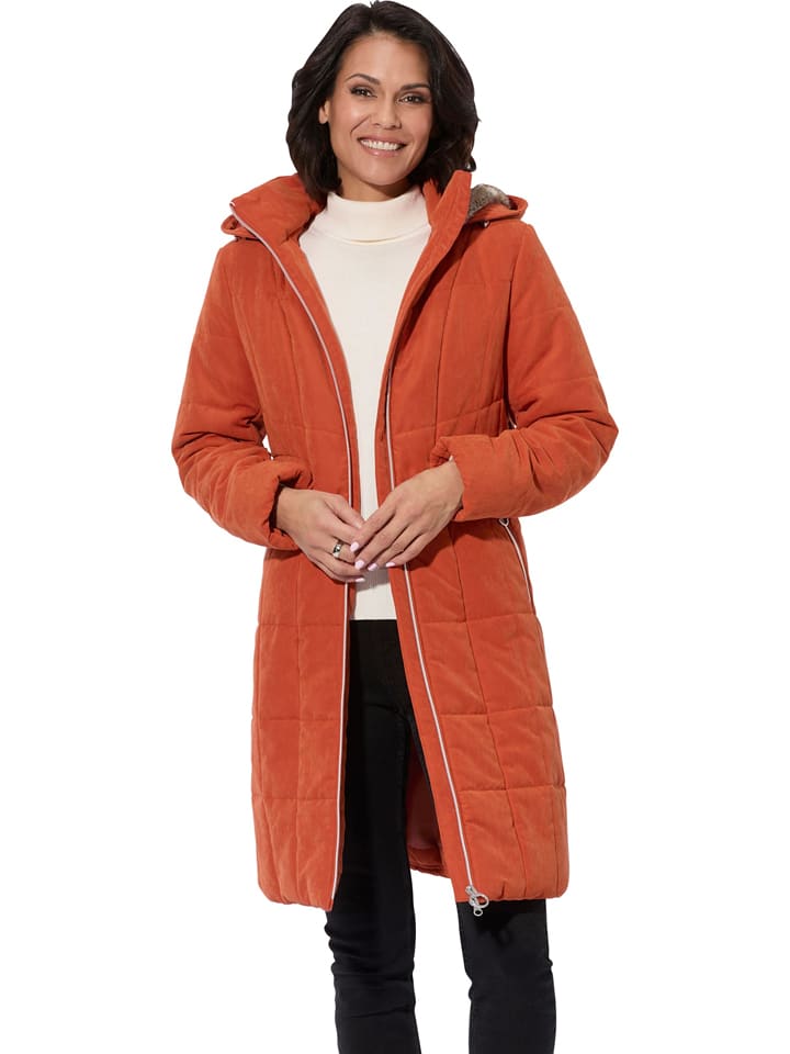 WITT WEIDEN Płaszcz pikowany w kolorze pomarańczowym rozmiar: 42