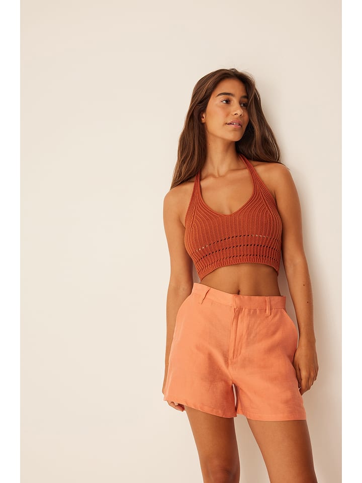 NA-KD Szortyu w kolorze brzoskwiniowym rozmiar: 34