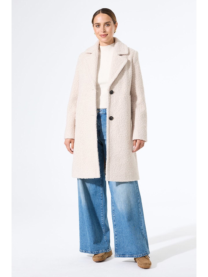 Garcia Płaszcz przejściowy w kolorze kremowym rozmiar: M