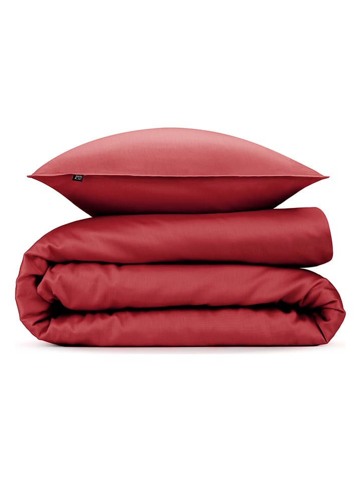 Zo!Home Komplet pościeli w kolorze czerwonym z mako-satyny rozmiar: 135x200 cm