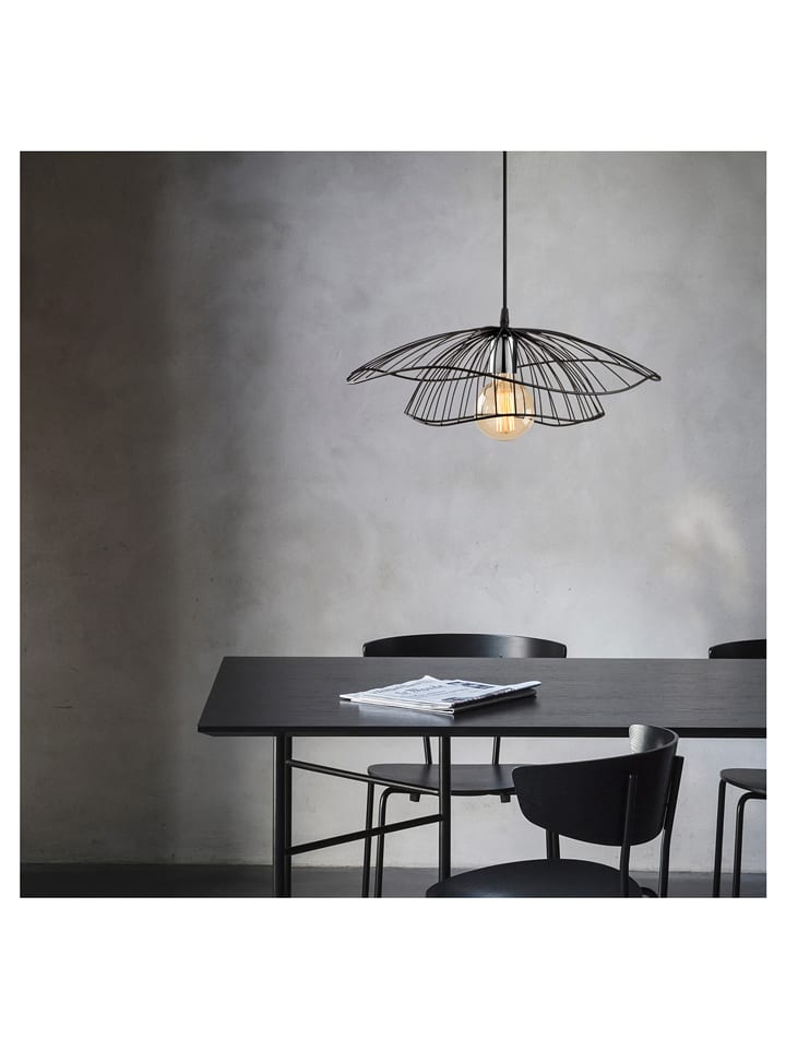 ABERTO DESIGN Lampa wisząca w kolorze czarnym - wys. 30 x Ø 50 cm rozmiar: onesize