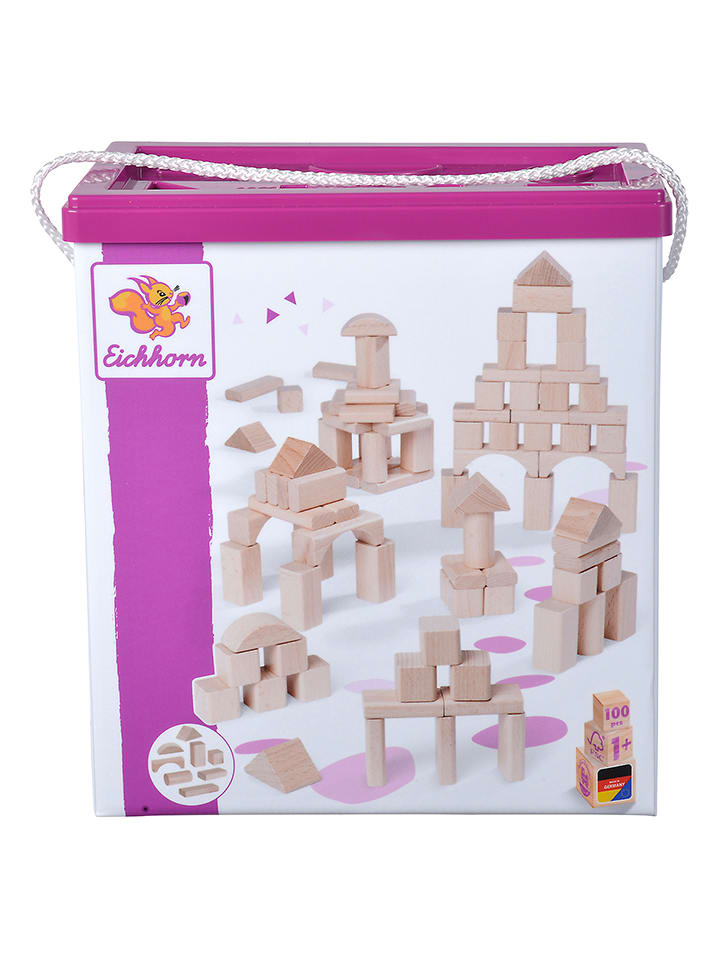 Eichhorn Zestaw drewnianych klocków - 12 m+ rozmiar: onesize