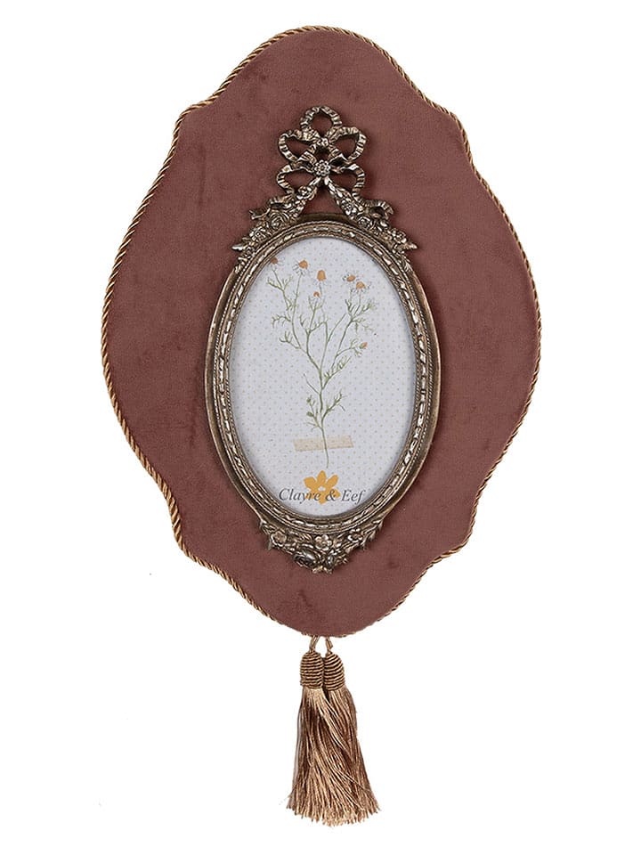 Clayre & Eef Ramka w kolorze jasnoróżowym na zdjęcia - 22 x 31 cm rozmiar: onesize