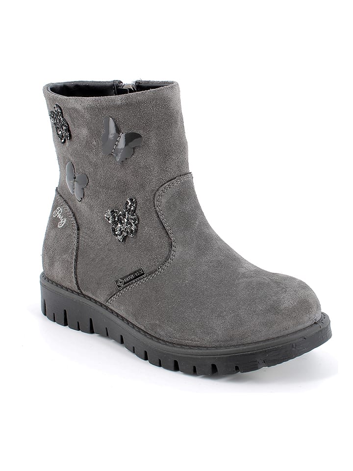 Primigi Skórzane botki w kolorze szarym rozmiar: 36