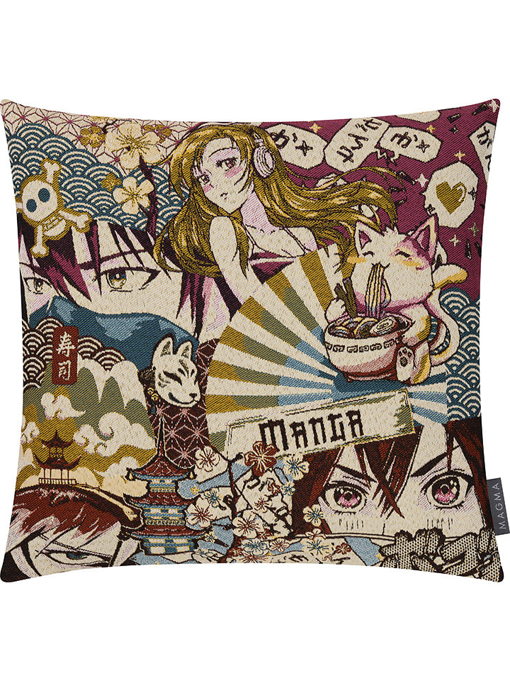 Magma Heimtex Poszewka "Manga" ze wzorem na poduszkę - 45 x 45 cm rozmiar: onesize