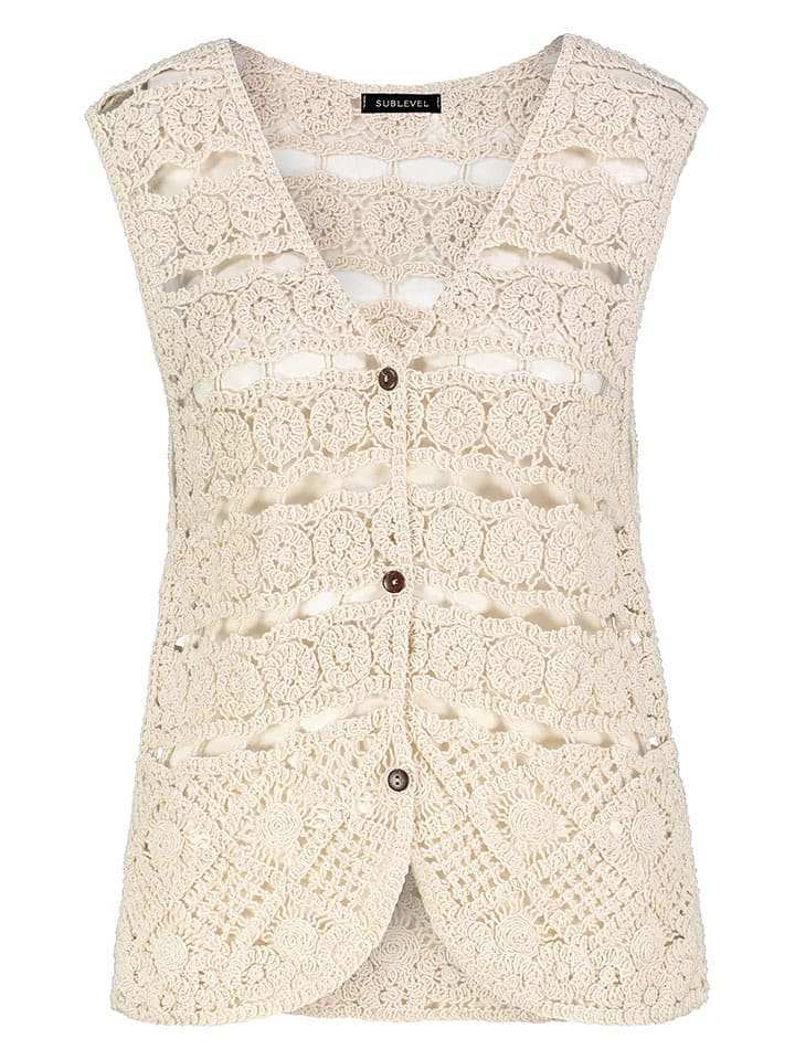 Sublevel Kamizelka w kolorze beżowym rozmiar: onesize