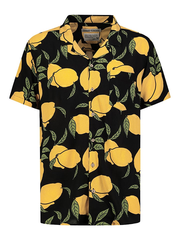 Urban Surface Koszula - Regular fit - w kolorze czarno-żółtym rozmiar: S
