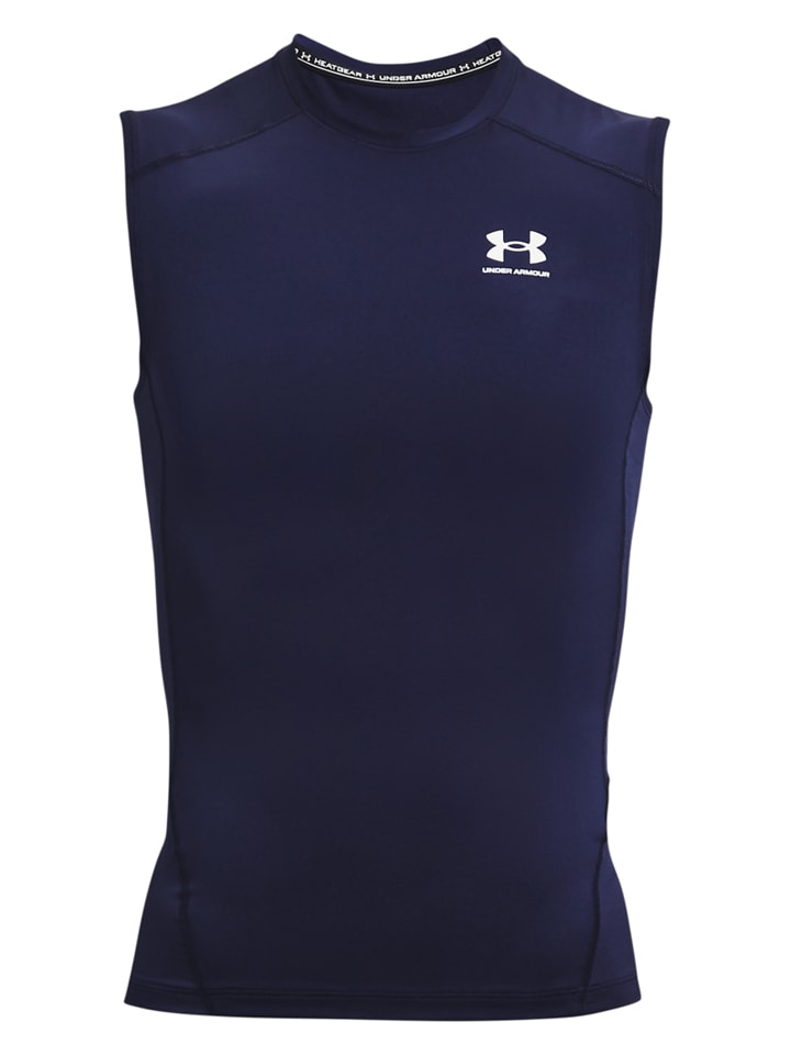 Under Armour Top sportowy "Armour Comp" w kolorze granatowym rozmiar: L