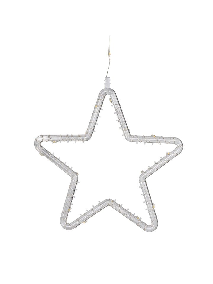 Hollybell Zasłona świetlna LED "Star" w kolorze ciepłej bieli - 65 x 100 cm rozmiar: onesize