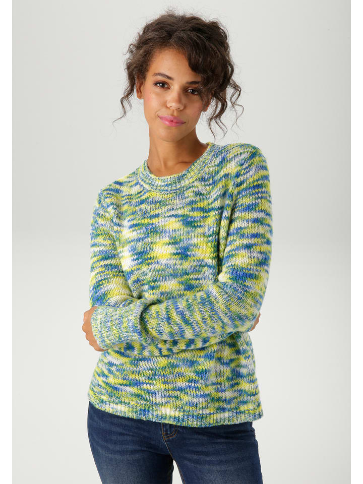 Aniston Sweter w kolorze niebiesko-żółtym rozmiar: 46