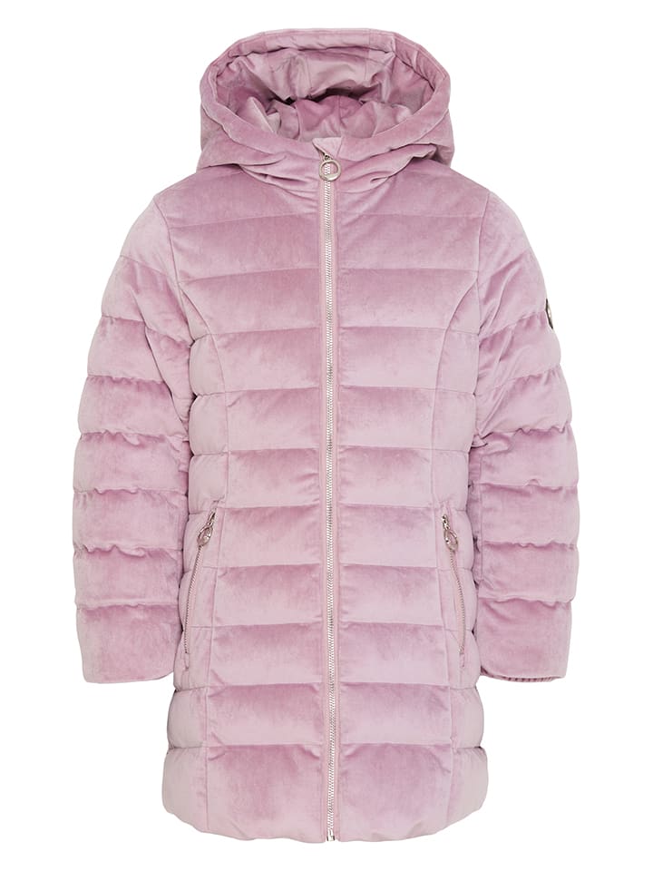 HULABALU Kurtka pikowana "Velvet" w kolorze jasnoróżowym rozmiar: 146/152