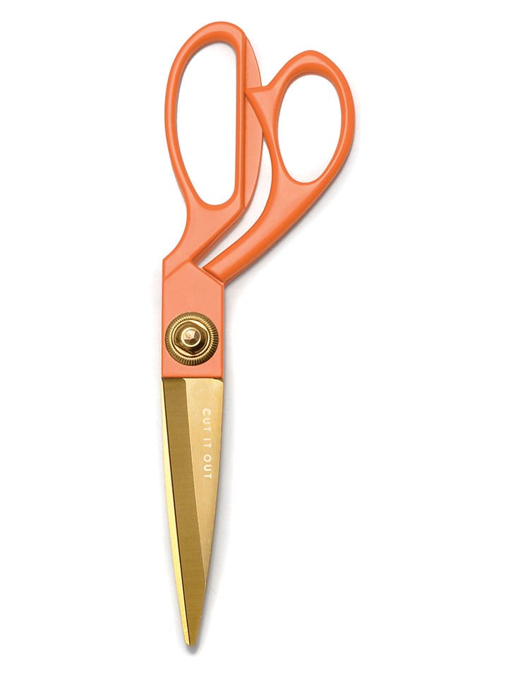 DESIGNWORKS INK ® Nożyczki "Poppy" w kolorze złoto-pomarańczowym - dł. 19,7 cm rozmiar: onesize