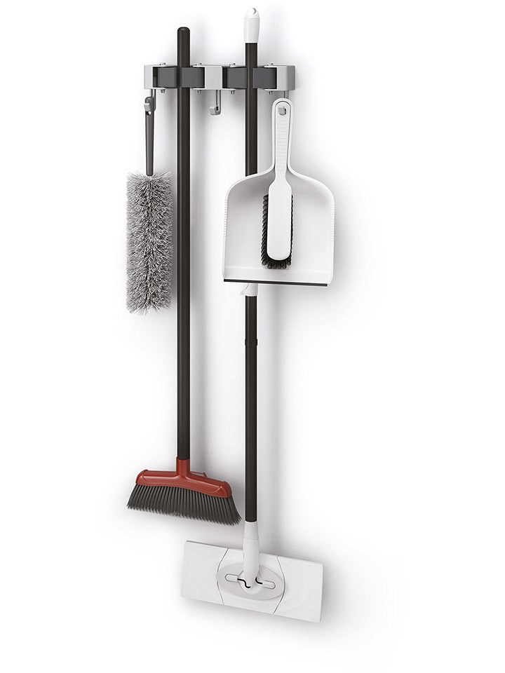 metaltex Listwa "Hang-up" w kolorze szarym na miotły - 21,5 x 4,5 x 5 cm rozmiar: onesize