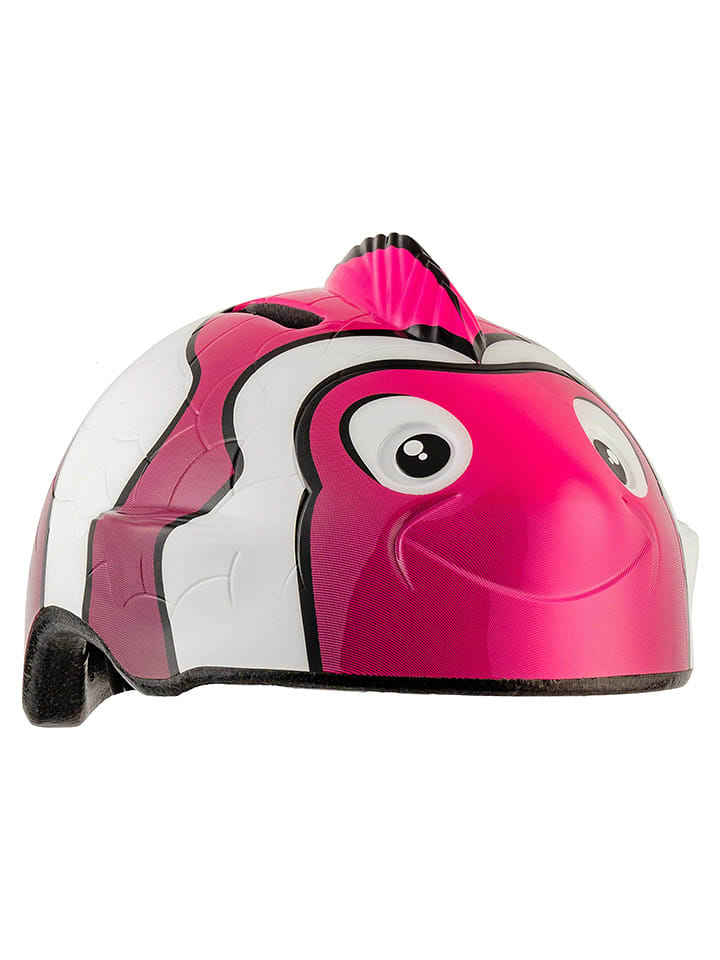 Crazy Safety Kask rowerowy "Fish" w kolorze różowym rozmiar: 49-55 cm