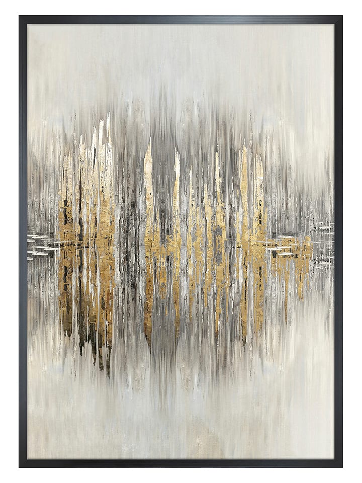 Ars Longa Druk artystyczny "Golden Abstract II" w ramce - 70 x 50 cm rozmiar: onesize