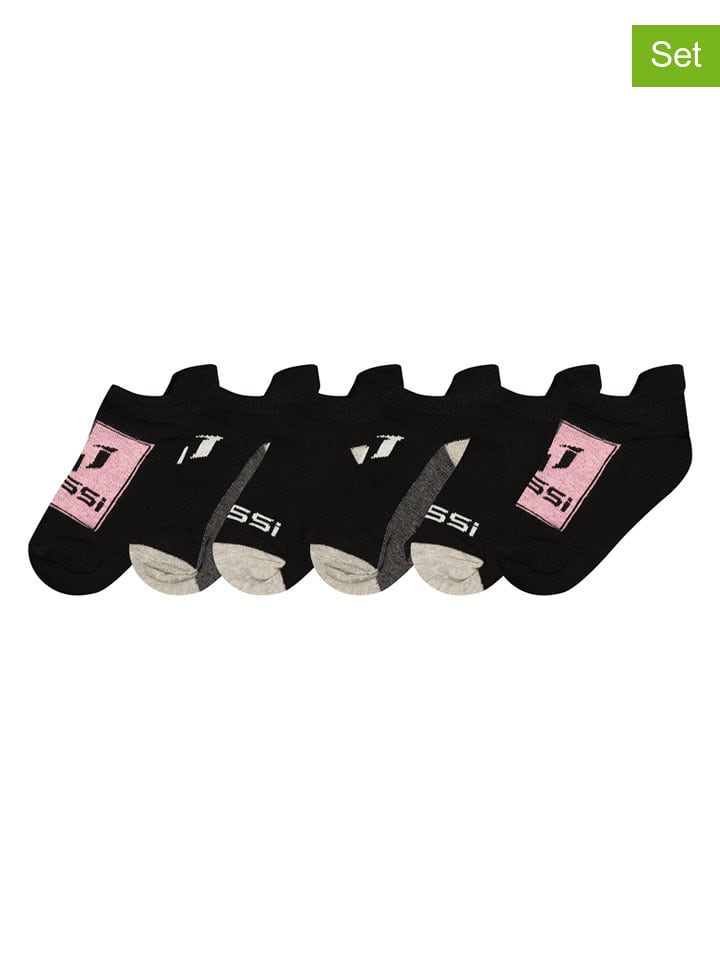 Messi Skarpety (6 par) w kolorze czarnym rozmiar: 35-38